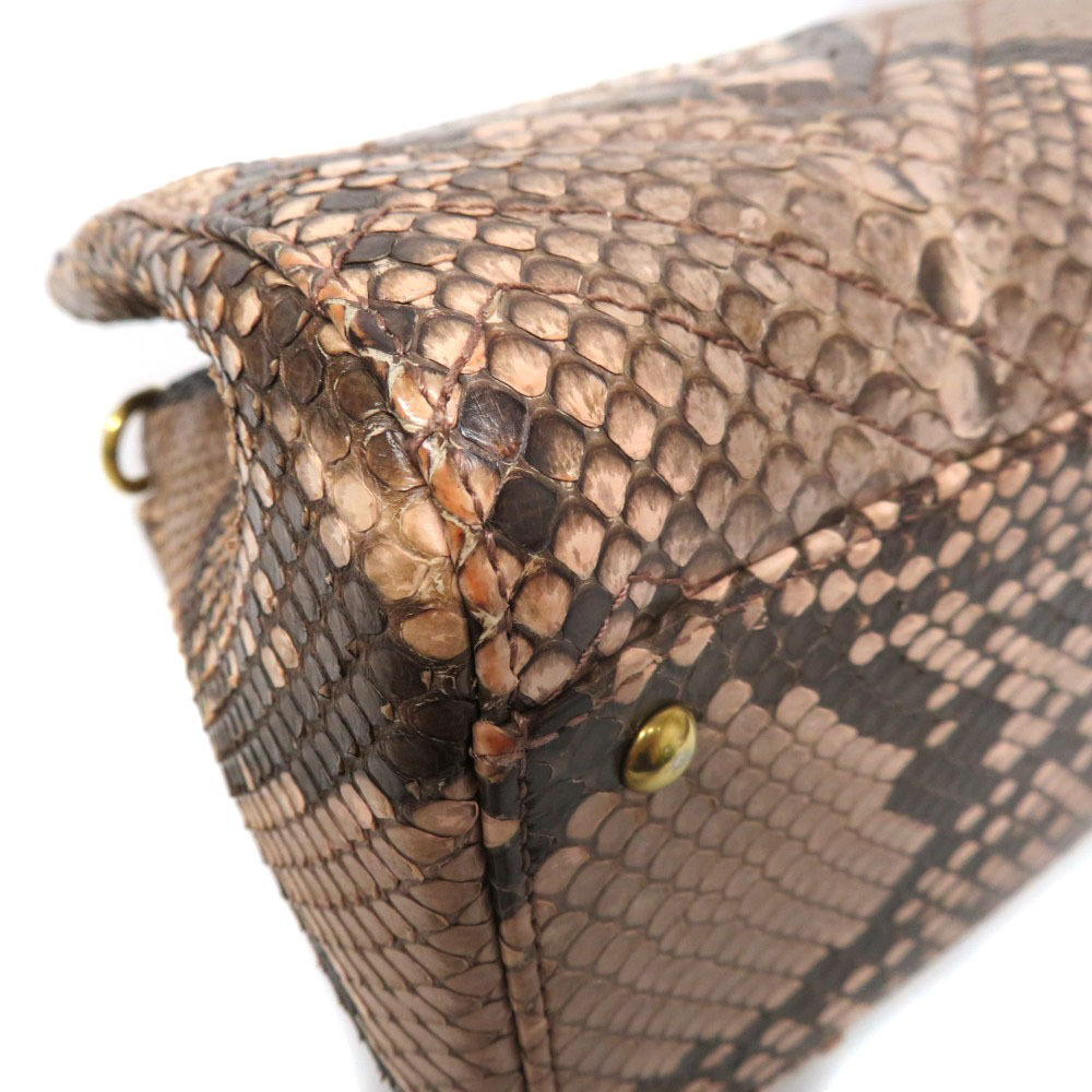 Gucci GG Marmont Bag Handbag Python Snakeskin Lea… - image 3